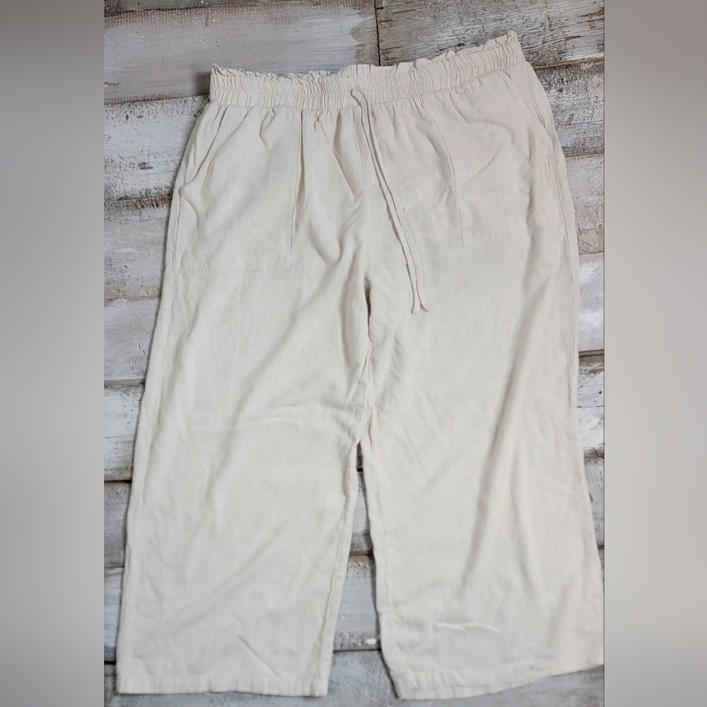 Hayden Women's Cream Wide Leg Pants